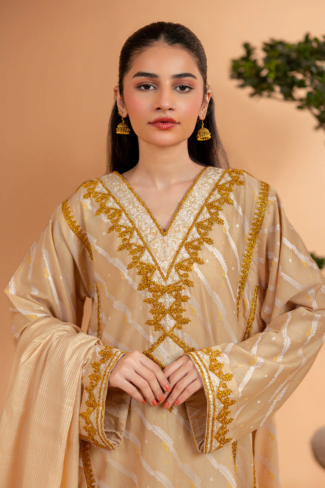 Embroidered Kurta Dupatta Trouser - 3360 - Image 3