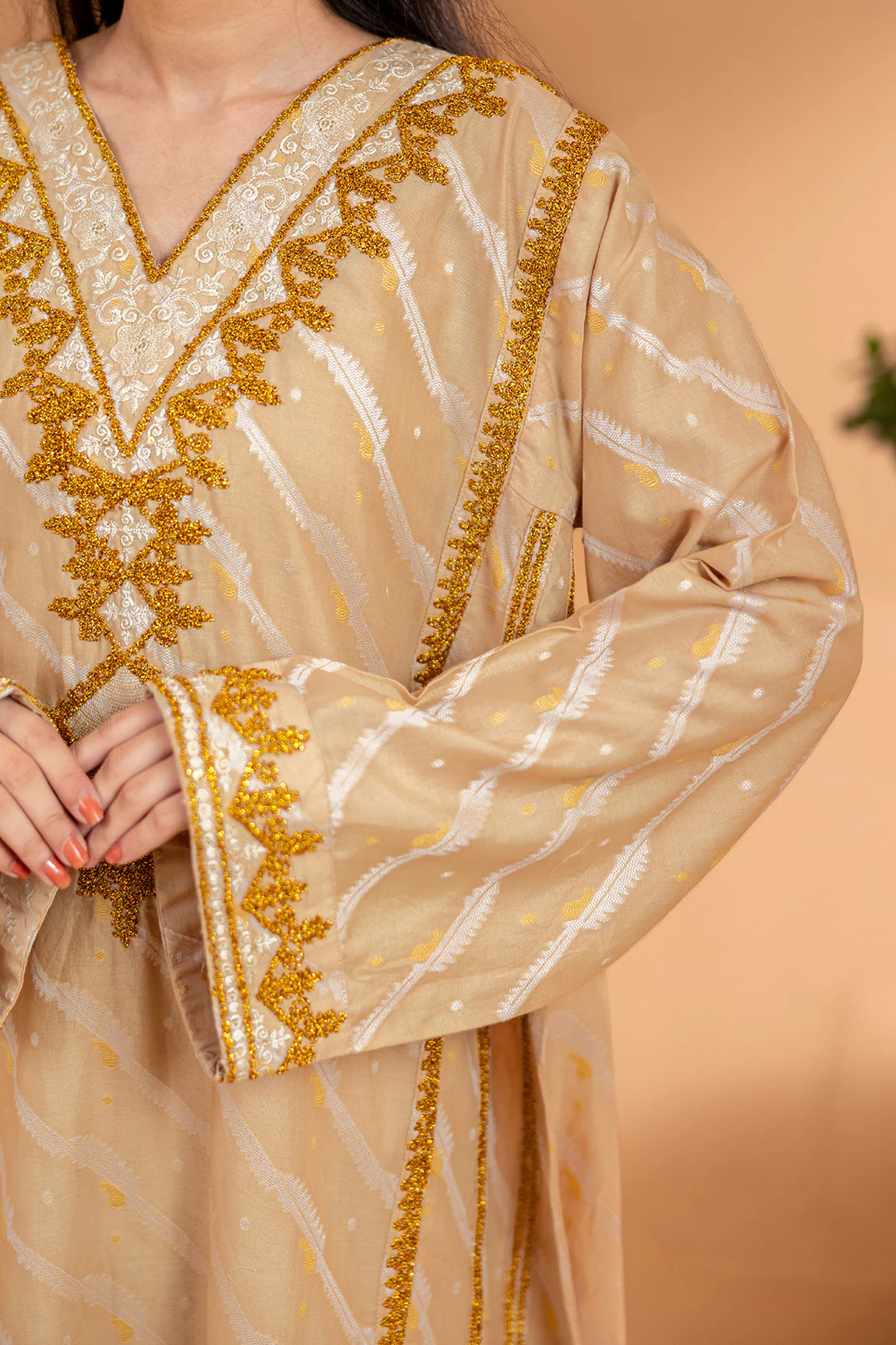 Embroidered Kurta Dupatta Trouser - 3360 - Image 4