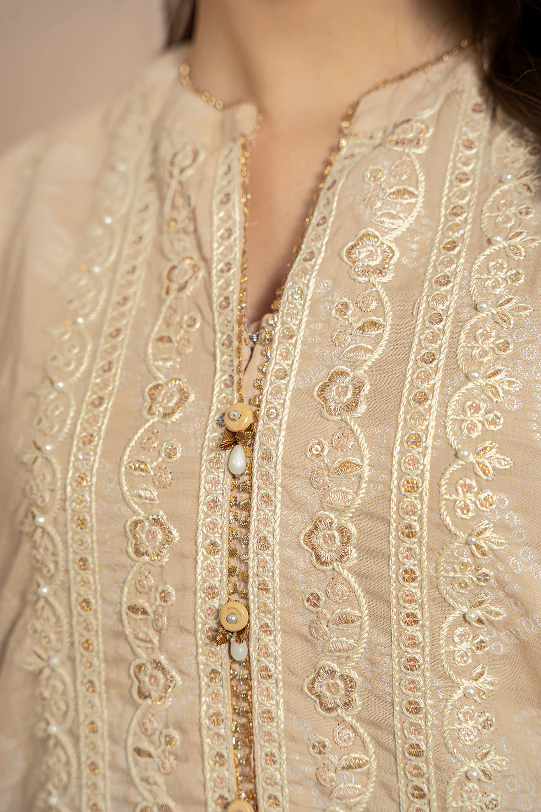 Embroidered Kurta Trouser - 3344 - Image 3