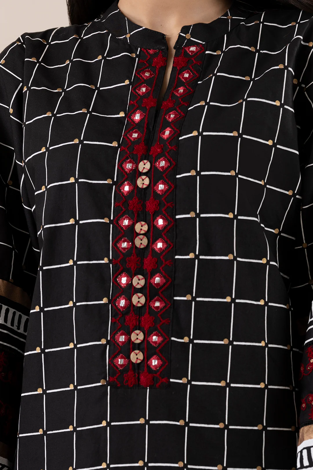 Embroidered Kurta Trouser - 3384 - Image 5