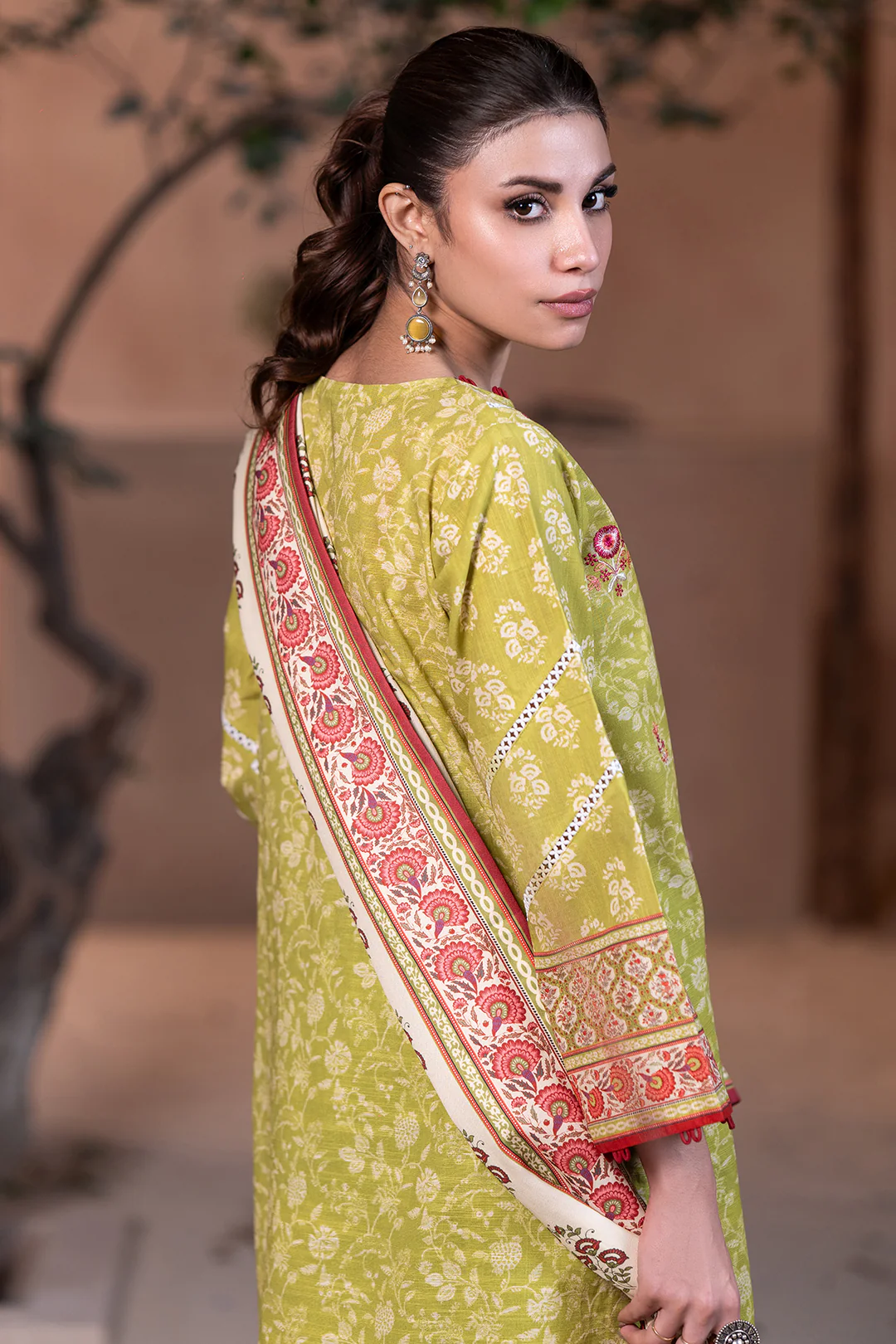 Embroidered Shirt Shalwar Dupatta - 0535 - Image 3
