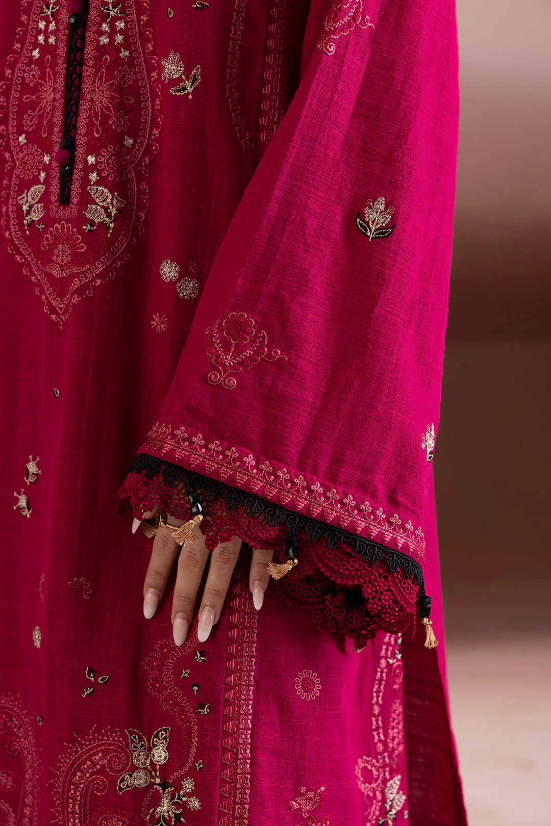 Embroidered Shirt Shalwar Dupatta - 0171 - Image 9