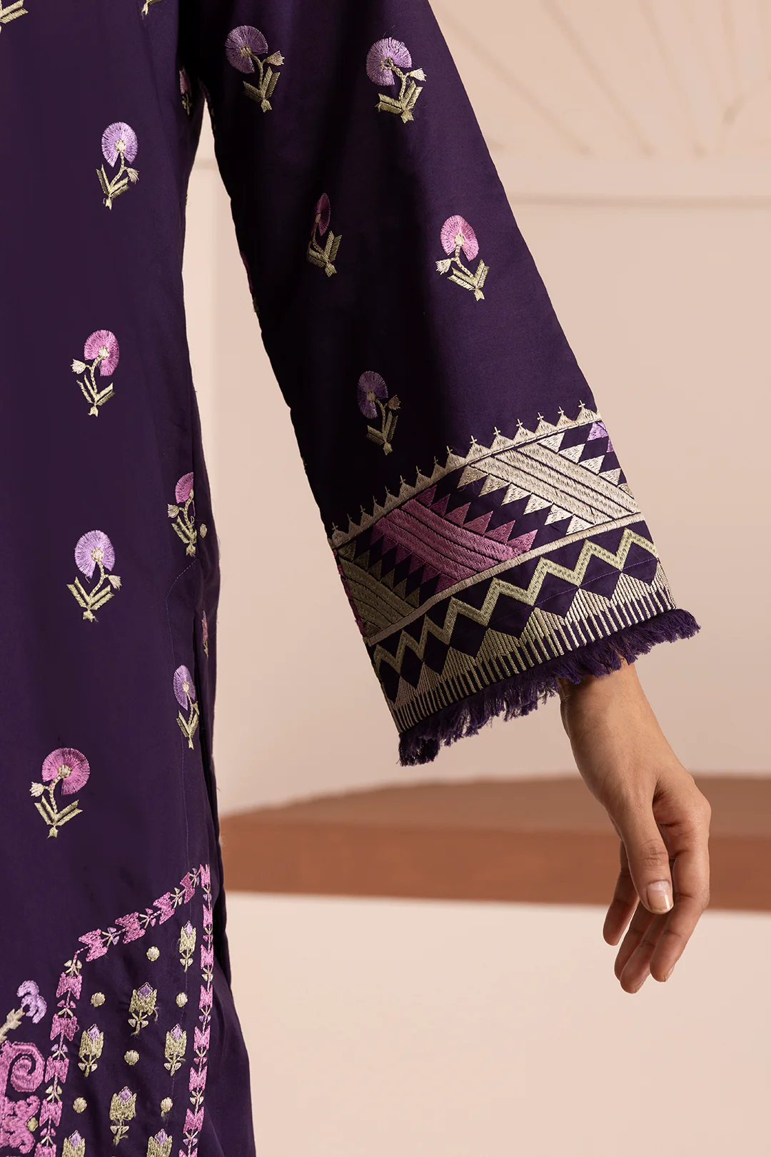 Embroidered Shirt Shalwar Dupatta - 0261 - Image 6