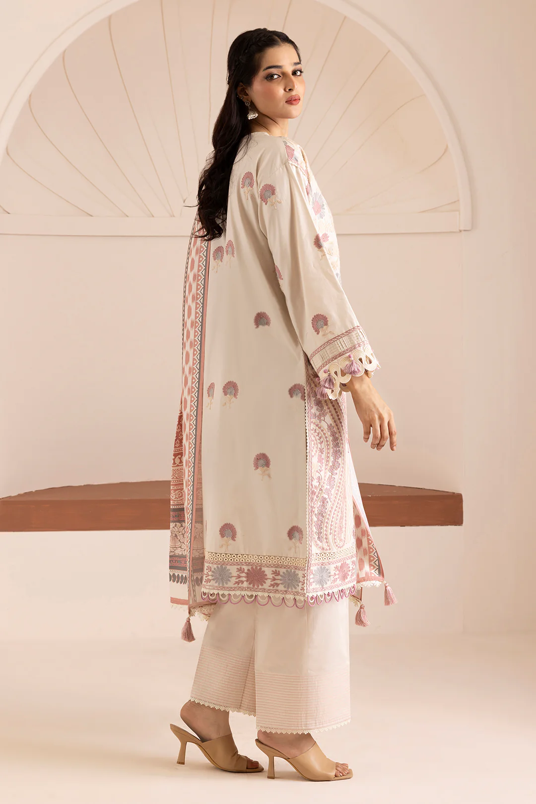 Embroidered Shirt Shalwar Dupatta - 0267 - Image 10