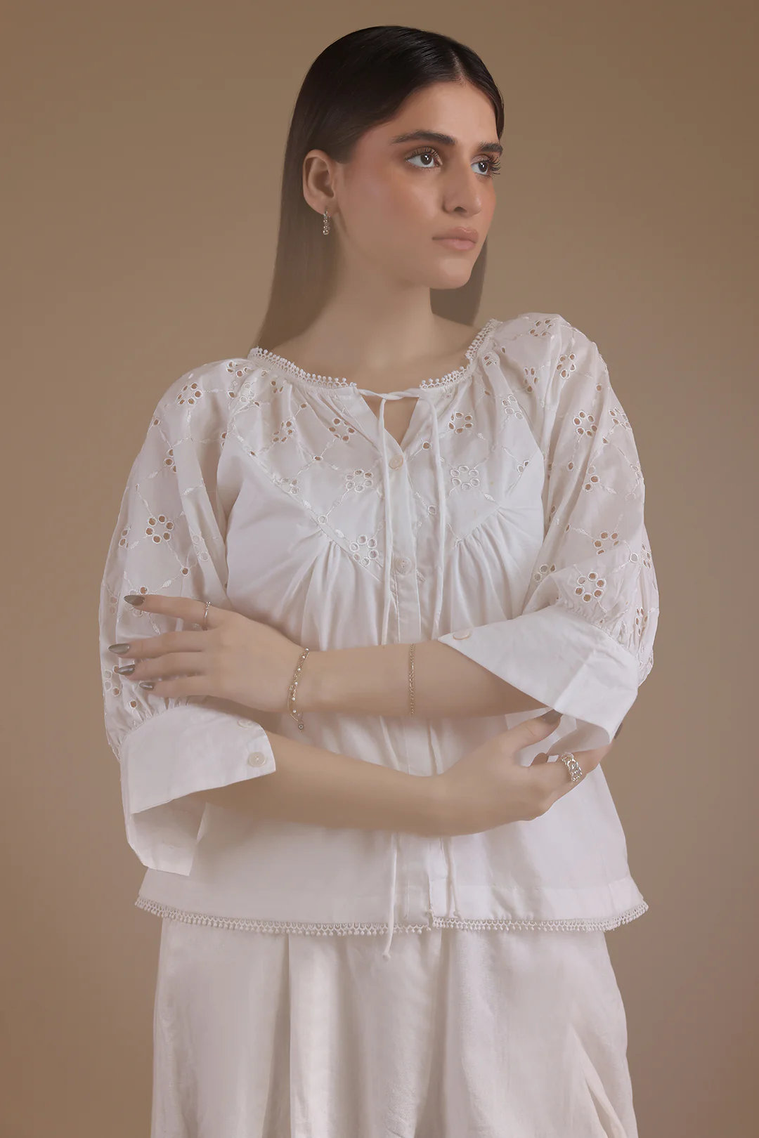 Eyelet Shell Top - 1377 - Image 6